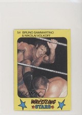 1986 Monty Gum Super Wrestling Stars Bruno Sammartino & Nikolai Volkoff HOF 0w6