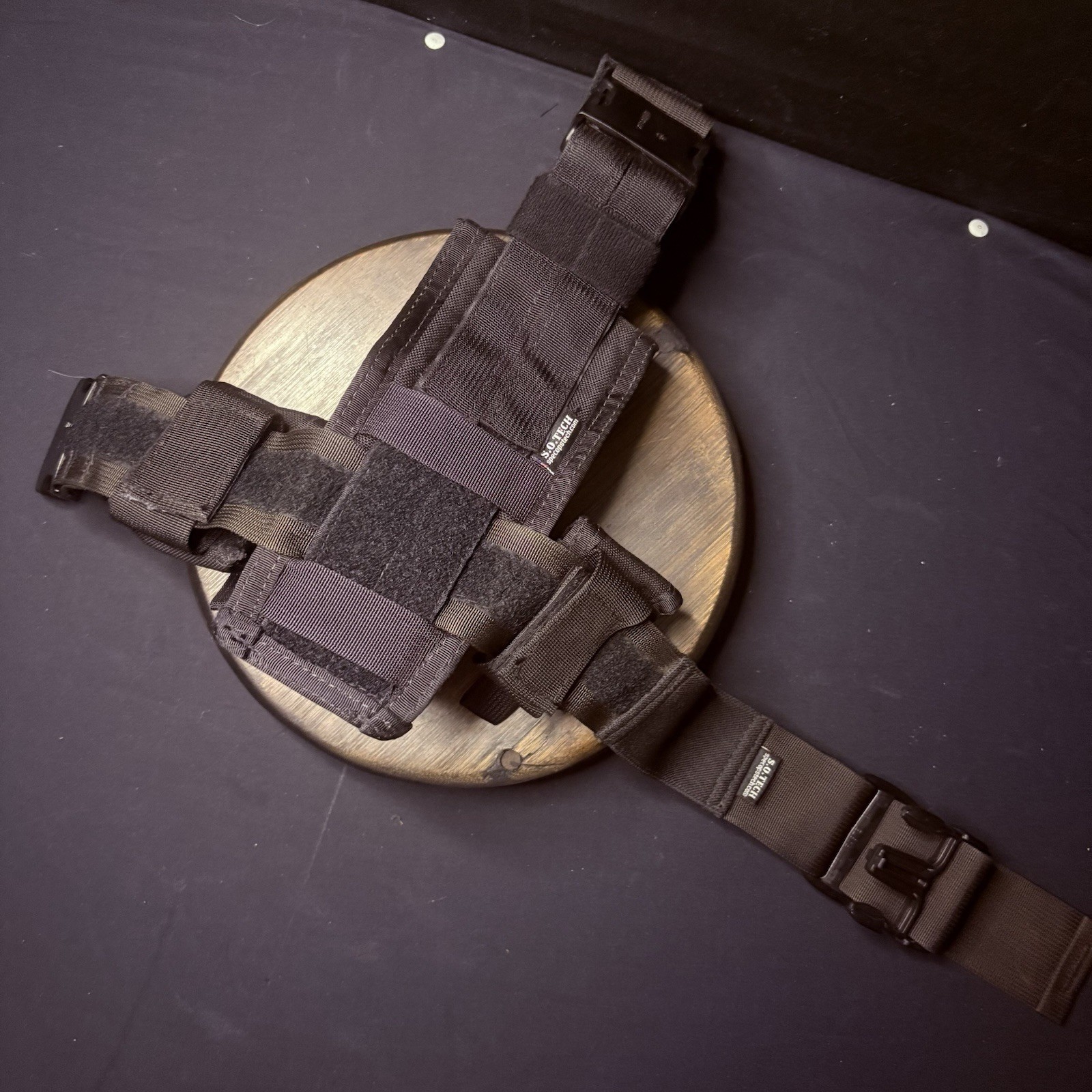 S.O.Tech X26 Taser Thigh Holster w/Belt Loop & Extra Cartridge Pouches (LH&RH)