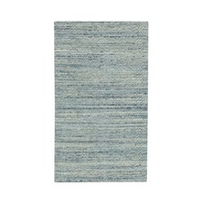 2'10"x5' Green Variegated Textured Design Hand Loomed Wool Oriental Rug R62050