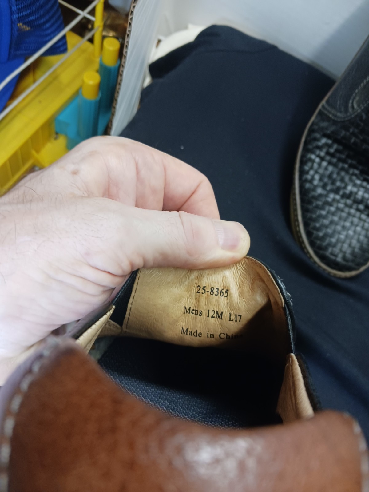 Johnston And Murphy mens shoes. Black Sheepskin  … - image 6