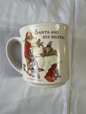 Norman Rockwell Christmas Santa Clause Coffee Mug