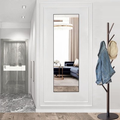 64''x21'' Full Length Rectangular Mirror Wall/Leaning Aluminum Alloy Frame
