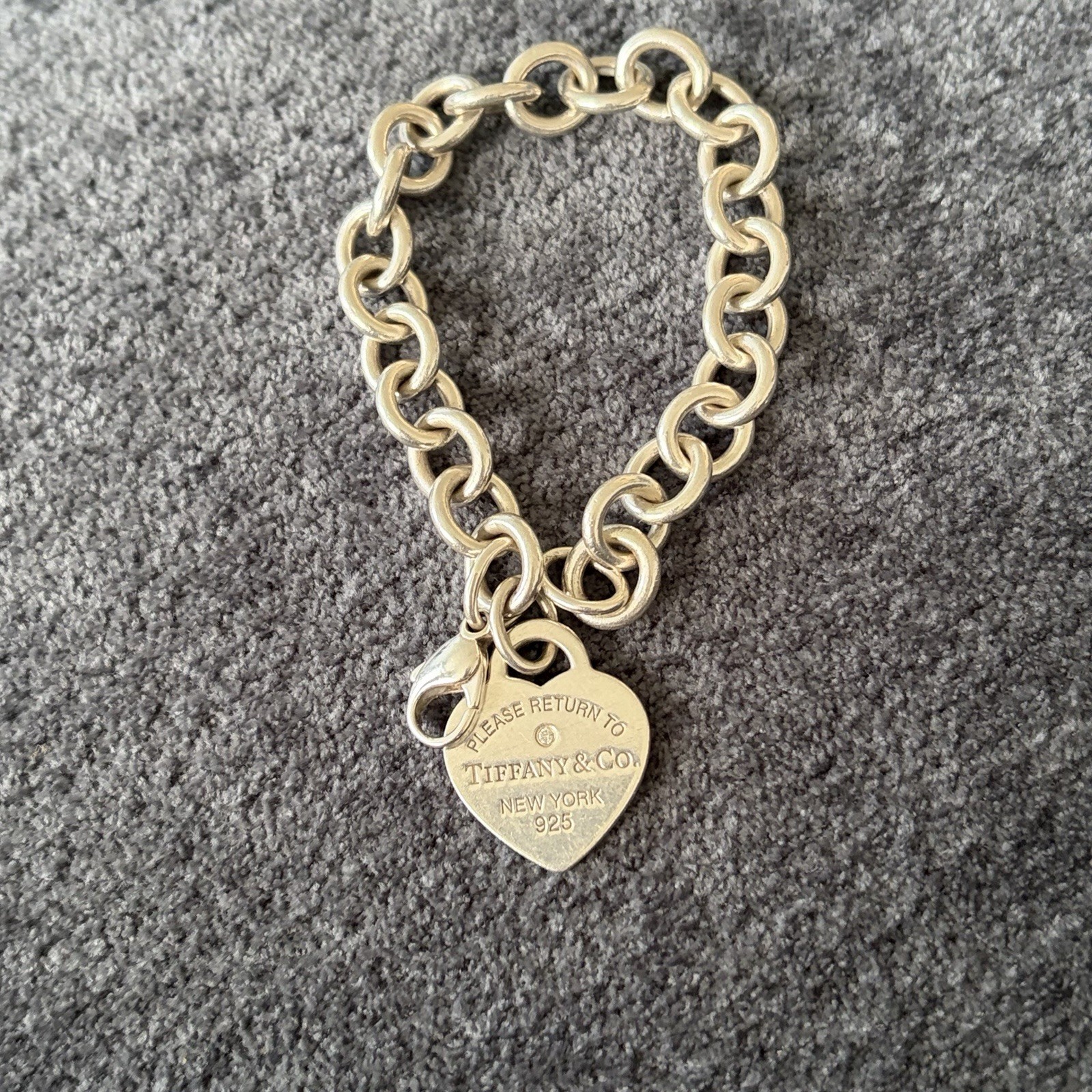 Tiffany Please Return to Tiffany Bracelet with Diamond Sterling Silver