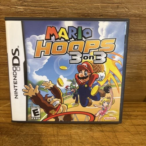 Mario Hoops 3 on 3 (Nintendo DS, 2006) Tested And Working Complete W/ Manual