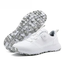  Men's Golf Shoes Waterproof Breathable Golfing Sneakers Spikeless Sports Shoes 