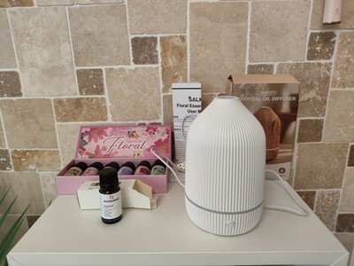 SALUBRITO Aroma Diffuser, 100ml Weiß Set 