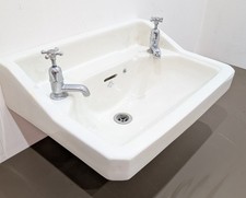 Aci Paisley Ware Art Deco White Ceramic 1930’s Sink