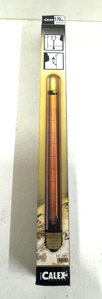 Calex GoldLine - Specials LED Tube Lamp - E27 - 170 Lm/60W - Gold - Fast Post - Image 2 of 4