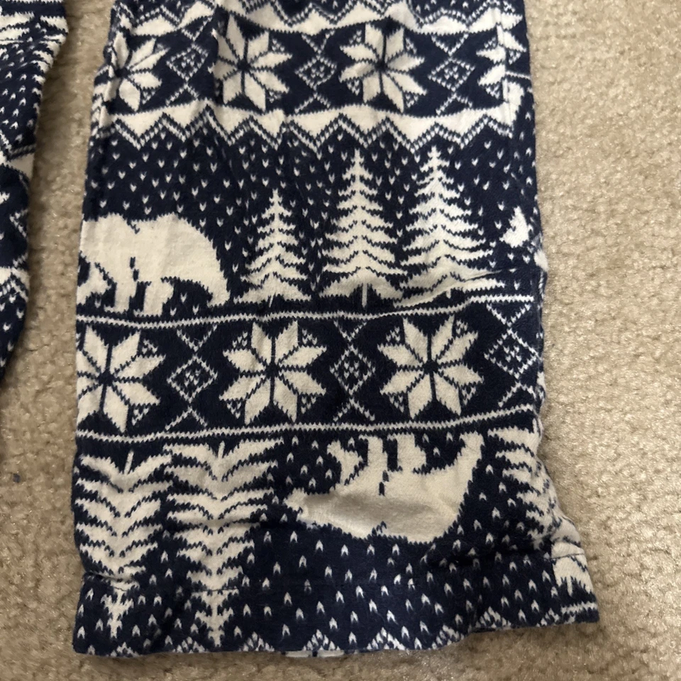 Polar Bear Patterned Fleece Pajama Pants - Image 2 of 4