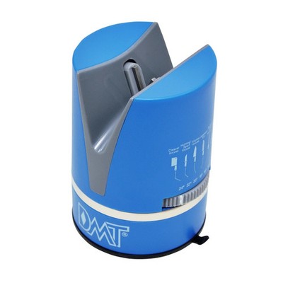 The DMT Sharp Adjust sharpener can sharpen 6 knives simultaneously.