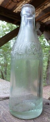 MISSOURI SODA BOTTLE-Coca Cola-Shoulder Script-S/S-Kansas City-Crowntop-c.1910s
