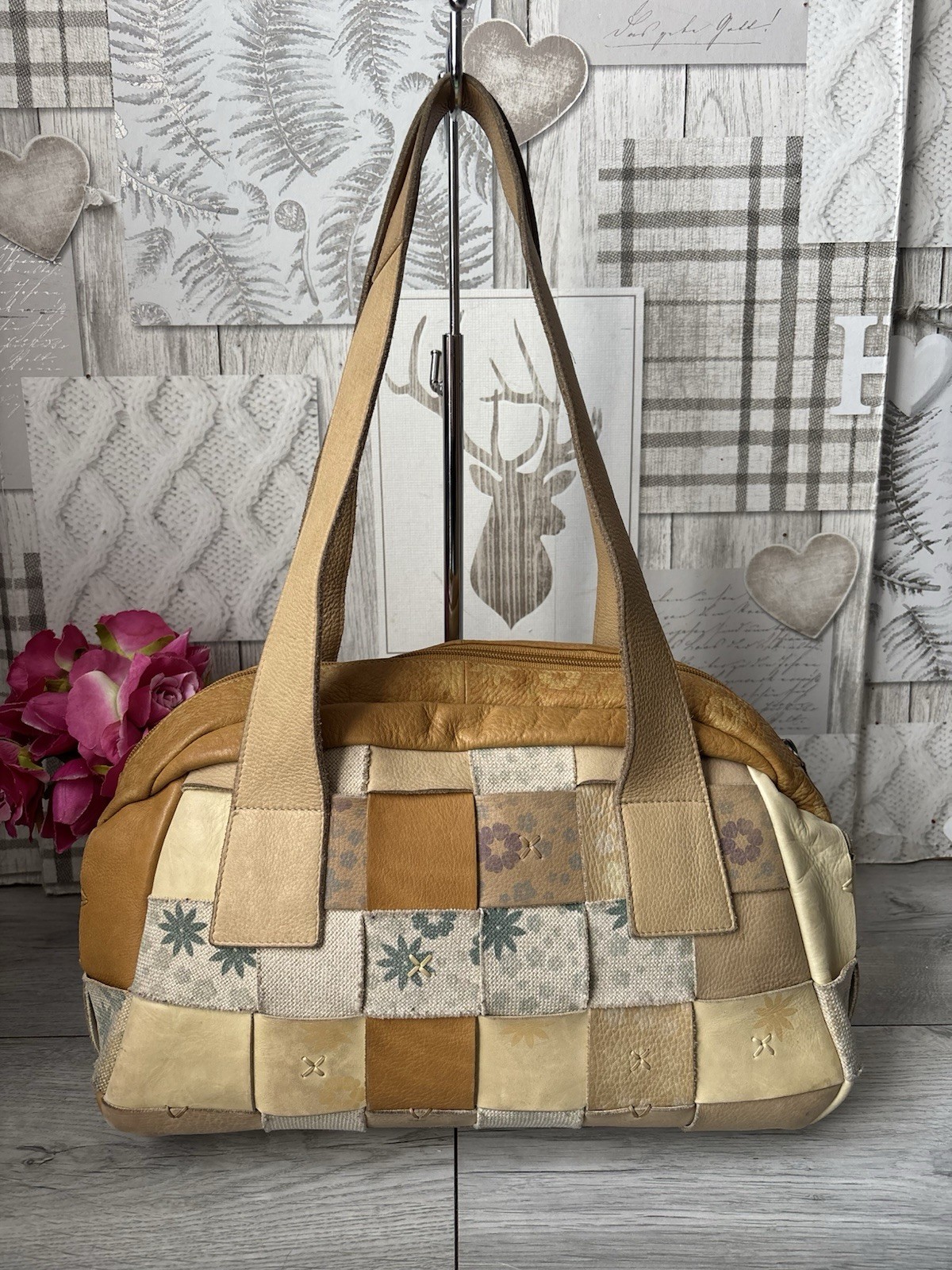 Beautiful Radley Patchwork Over Shoulder Bag Hand… - image 3
