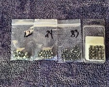 Swarovski Crystal Passions 2011  Beads Silver Night Bicone Cube Lot of 143