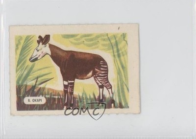 1945 Kellogg's All-Wheat Series 1 Strange Animals Okapi #8 a8x