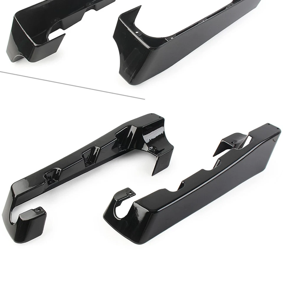 4" Hard Stretched Satteltaschenverlängerungen für Harley Touring 1994-13 Schwarz - Bild 1 von 4