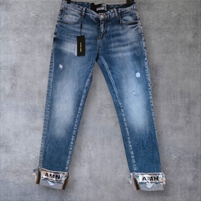 AMN Jeans Women's Size 27 Wahsed Blue With Sequins