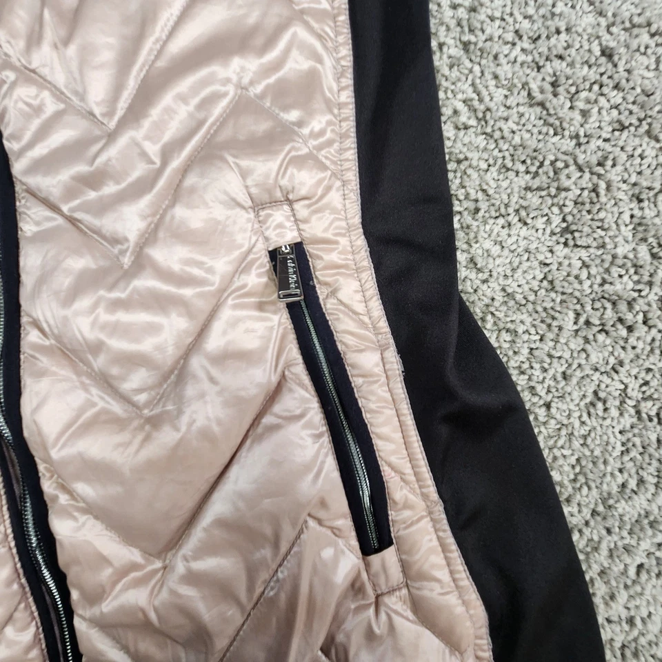 Calvin Klein Down Puffer Vest Womens Small Quilted Full Zip Pink Performance - Image 3 of 4