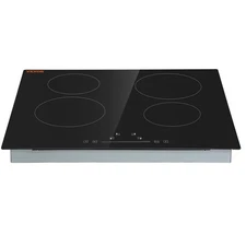 VEVOR Built in Electric Stove Top, 23.2 x 20.5 inch 4 Burners, 240V Glass Radian