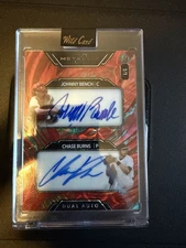 Wildcard Metallic Dual Auto Chase Burns And Johnny Bench