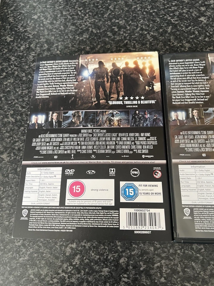 Zack Snyder's Justice League (DVD, 2021) - Image 3 of 4