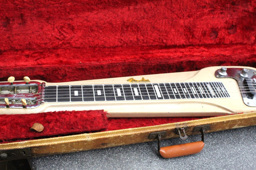 1954 Fender Champion Lap Steel Electric Guitar Desert Fawn w/original tweed case
