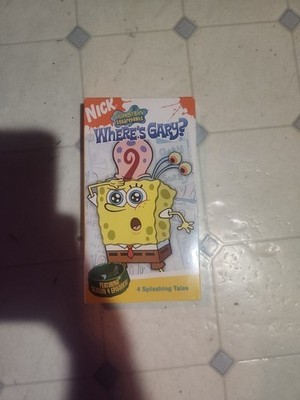 SpongeBob SquarePants Where's Gary? VHS Tape Nickelodeon Nick Season 4 Episodes