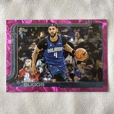 Jalen Suggs 2025-26 Topps Basketball Pink Diamante Parallel Orlando Magic #92