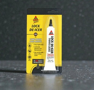  Lock Auto Car Truck Lock De-Icer 1/2 Oz By AGS MZ-1H Pack of 1