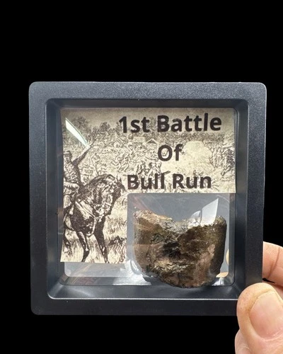 Civil War Cannonball Fragment Relic 1st Battle of Bull Run Manassas Artillery