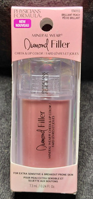 Physicians Formula Mineral Wear Diamond Filler Lip Gloss Brilliant Peach 7.3mL