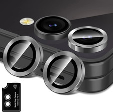 For Samsung Galaxy Z Flip 7 Camera Lens Protector, Individual Metal Ring Tempere