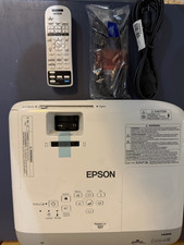 Epson PowerLite 107 BUNDLE XGA 3LCD Projector H859A TESTED 15 Hours