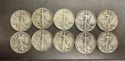 Walking Liberty Half Dollars - Lot Of 10 - 1940’s - 90% Silver - Lot 2