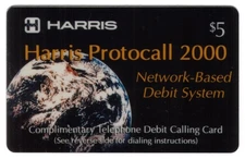 $5. Harris Protocall 2000: Network-Based Debit System (12/93) Rev #2 Phone Card
