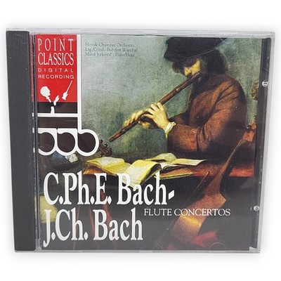 Bach Flute Concertos Point Classics Digital Recording Audio CD C Ph E J CH Disk