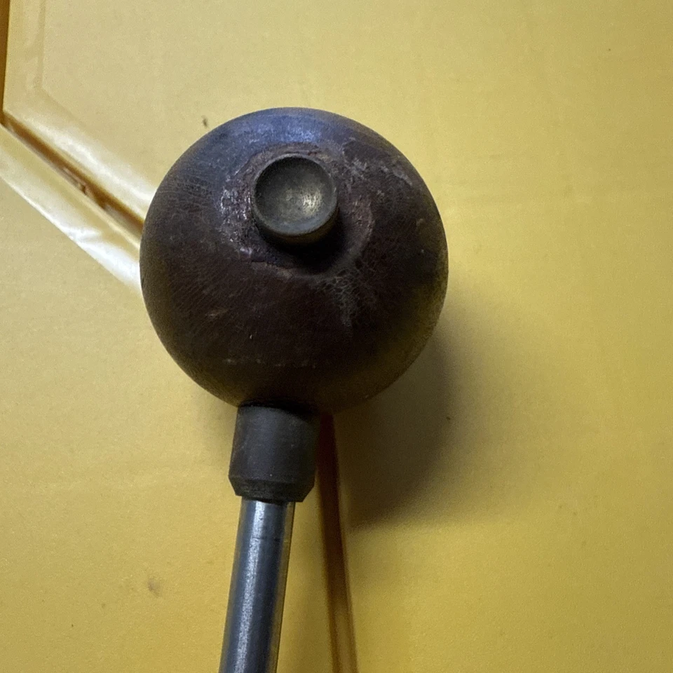 De colección Cargador Bozal Bola Arrancador Bala Arrancador Madera Dura y Latón Caza Foto 3 de 4