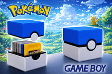 PokéBall Style Game Boy Cartridge Holder for...