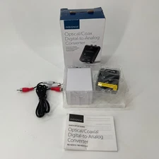 Insignia NS-HZ313 Digital Optical/Coax to Analog RCA Audio Converter Adapter