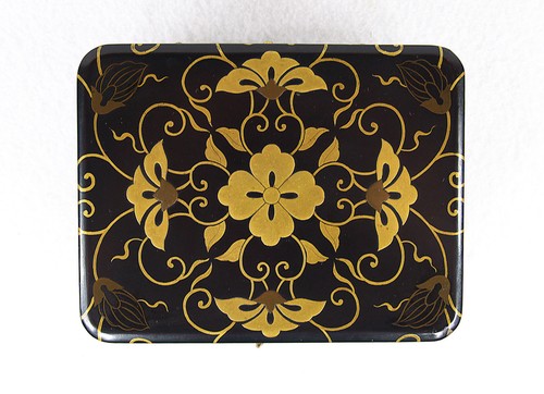 Japanese Lacquered Wood Hasamibako Box 19th century Meiji Period - Picture 5 of 11