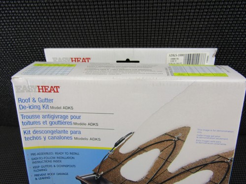 Kit de descongelación de techo y canalones EasyHeat ADKS-1000 200 FT 1000 W 120 V - Imagen 2 de 7