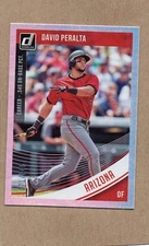 david peralta arizona diamondbacks 2018 donruss stat line card 52 071/345