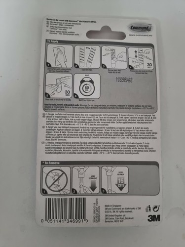 Clip Ganci Decorazione Comando 3M Strisce Autoadesive Appese Da Parete Luci Fata - Foto 4 di 8