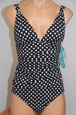 NWT Swim Solutions Swimsuit 1 one piece Size 18 BLK Ntral Spot