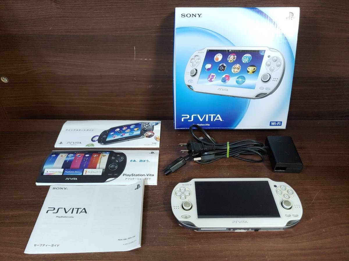 SONY PS Vita PCH-1000 1100 OLED Wi-Fi w/ Box and Charger Various 
