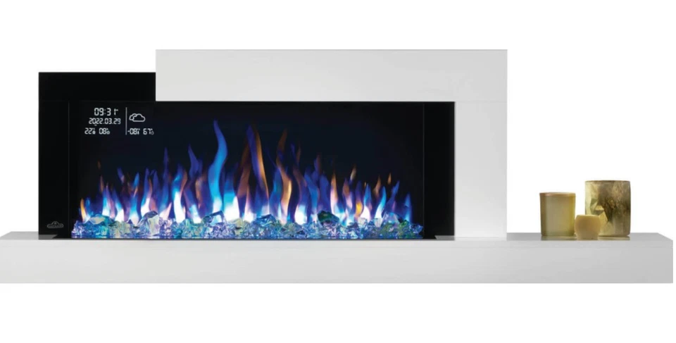 Chimenea eléctrica colgante de pared Napoleon Stylus Cara Elite, NEFP32-5019W-IOT Foto 3 de 4