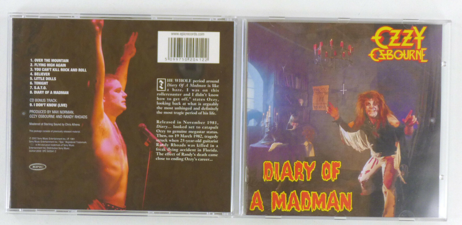 Cd Disc - Ozzy Osbourne – Diary of a Madman - A8009