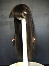Human straight Hair DOLL WIG size 11 : 13.4"- 34 cm for antique or modern dolls