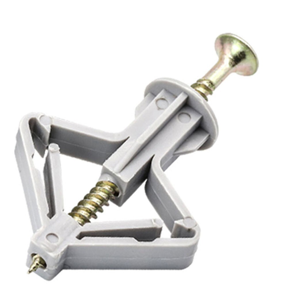 Secure Expansion Plug and Screw Set for Gypsum Board 50 Sets Firm Hold