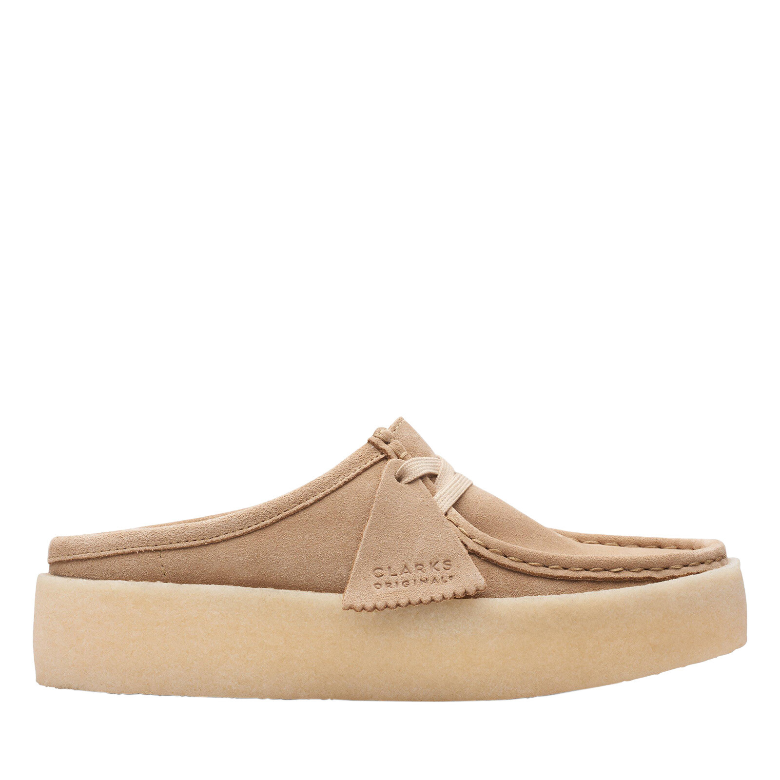 Clarks Wallabee Cup LO 26168636 Женские коричневые кожаные шлепанцы-мюли размер 85 29190₽