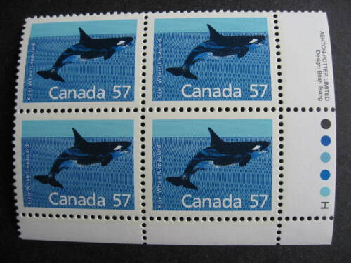 Canada Killer Whale Ut 1173i MNH plate block, lower right corner  - Afbeelding 1 van 2